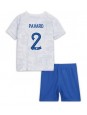 Francie Benjamin Pavard #2 Venkovní dres pro děti MS 2022 Krátký Rukáv (+ trenýrky)